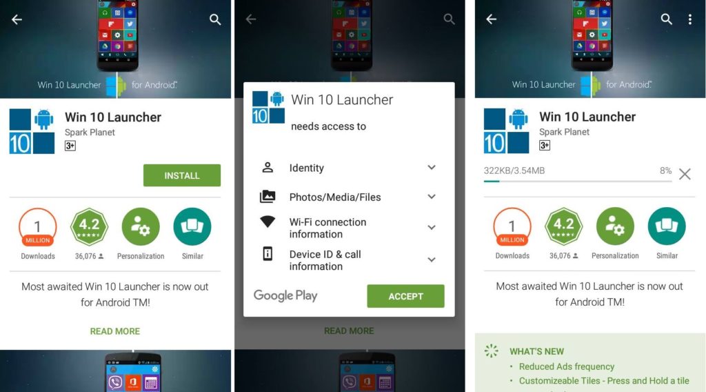 Download best windows 10 launcher for android